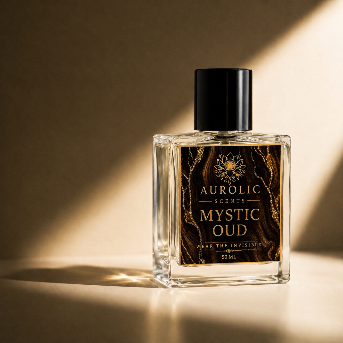 Mystic Oud 50 ml fragrance bottle by Aurolic Scents