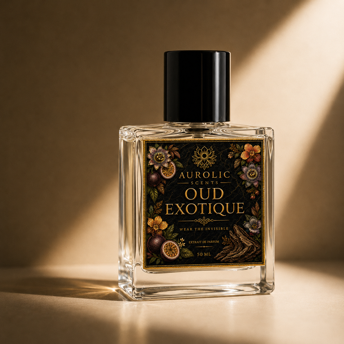 Oud Exotique 50 ml fragrance bottle by Aurolic Scents